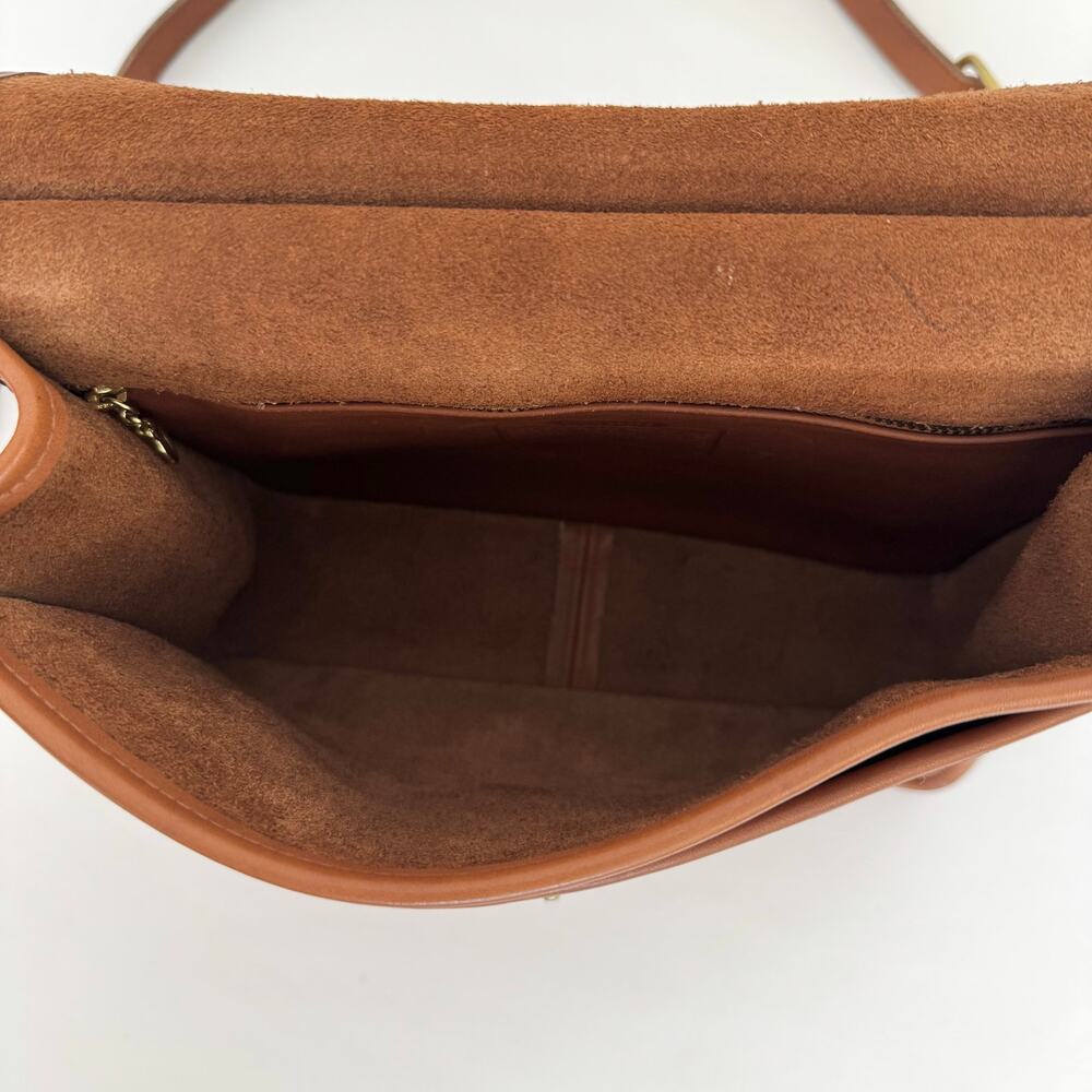 Coach Willis Vintage Top Handle Leather Satchel Crossbody Bag 9927 British Tan - Picture 13 of 15